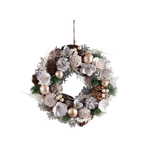 Coronita Craciun brad artificial decorat 30 cm 