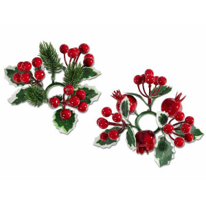 Set 10 mini coronite Craciun Ø 10 cm