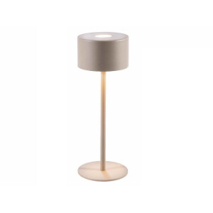 Veioza cu led fier maro taupe Ø 9 cm x 25 H
