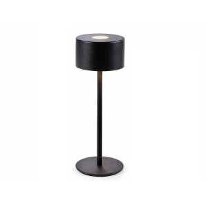 Veioza cu led fier negru Ø 9 cm x 25 H