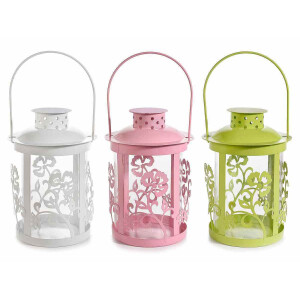 Set 3 felinare metal 11.5x24 cm