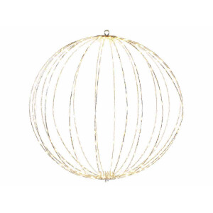 Sfera decorativa metal 360 leduri, 50 cm