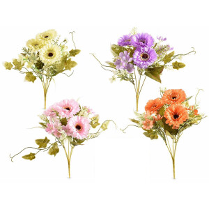 Set 4 buchete Anemone artificiale multicolore 29 cm