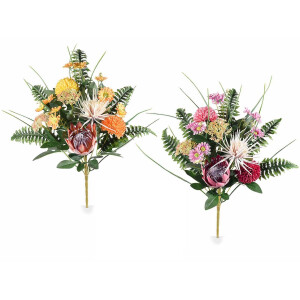 Set 2 buchete flori artificiale multicolore 56 cm
