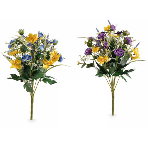 Set 2 buchete flori artificiale multicolore 44 cm