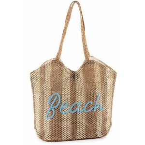 Geanta plaja maro albastra Beach cm 48x18x64 H