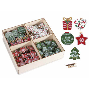 Set 100 ornamente brad Craciun cm 3 x 4 H