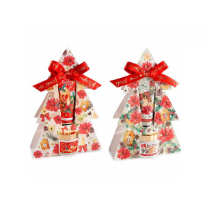 Set cadouri Craciun 2 creme picioare 2 creme maini 13.5x5x21 cm