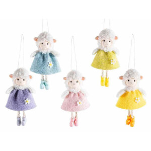 Set 5 figurine Oite Paste textil multicolor cm 7 x 13 H