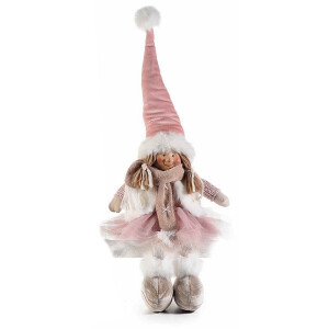Figurina Inger Girl portelan textil cm 16x10x60 H