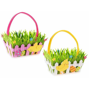 Set 3 cosulete Paste textil multicolor 24x17x26 cm