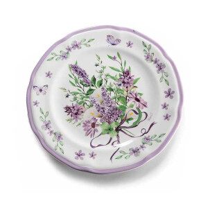 Farfurie portelan multicolor Lavanda Ø 20 cm