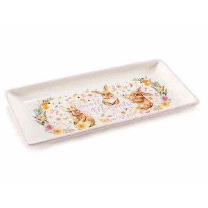 Platou Paste ceramica multicolora 30x14.5 cm