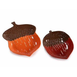 Set 2 platouri ceramica Ghinda cm 16,5 x 21,5 H