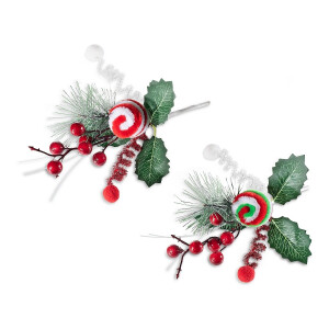 Set 10 crengute Craciun acadele 25 cm