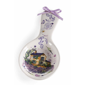 Suport lingura ceramica multicolora Provence cm 11,5 x 24,5 H