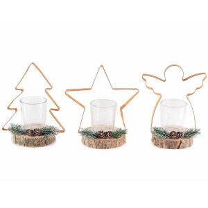 Set 3 candele Craciun 15.5x9x16.5 cm