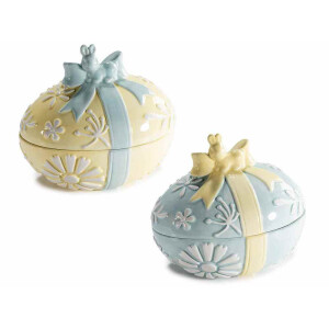 Set 2 Oua Paste ceramica multicolora cm 16 x 12,5 x 14 H