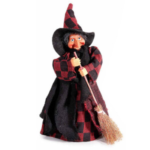 Figurina Halloween Vrajitoare Befana cu recipient pentru dulciuri II 8x7,5x23 H
