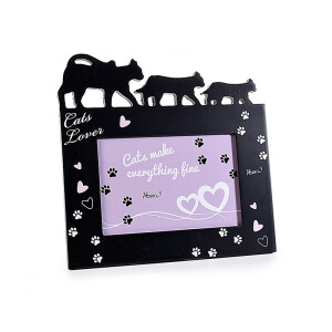 Rama foto de masa Pisicute lemn negru 22 x 21,5 H