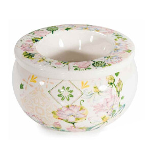 Scrumiera antivant ceramica decor Floral Ø 10 cm x 6 H