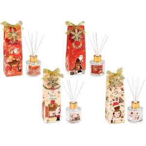Set 4 parfumuri ambientale aroma Craciun 5x5x15 cm