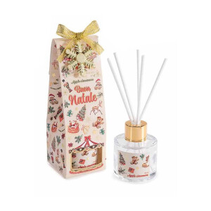 Parfum camera cu betisoare Craciun aroma Mere si Scortisoara Ø 5 cm x 14.5 H, 40 ml