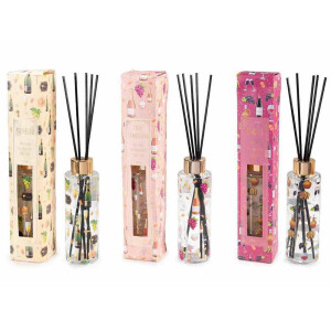 Set 3 parfumuri camera cu betisoare multiarome cm 5 x 5 x 26,5 H, 150 ml