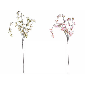 Set 6 crengute flori Cires artificial 114 cm