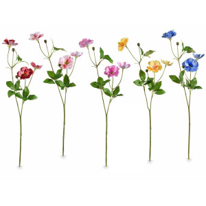 Set 5 flori artificiale multicolore 46 cm