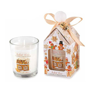 Lumanare parfumata Craciun aroma Agrise cm 5,5 x 5,5 x 11,5 H