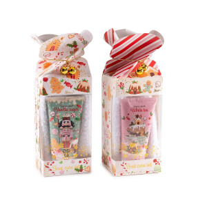 Set 2 cutii cadou Craciun 7x7x20 cm