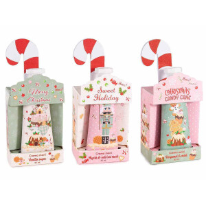 Set 3 cutii cadou Craciun 6.5x4.5x15 cm