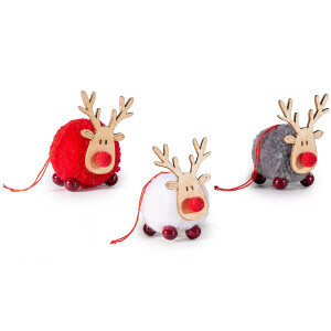 Set 18 ornamente brad Reni 4x5x6 cm