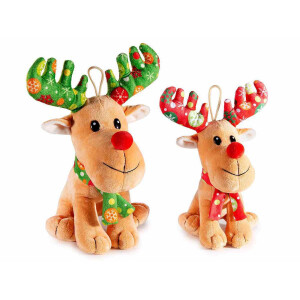 Set 2 figurine Reni textil multicolor 20x18x27 cm, 14x12x18 cm