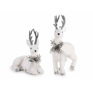 Set 2 figurine Reni Craciun 25x9x35,5 H, 23 x 14 x 26 H