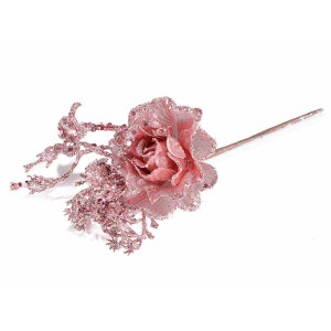 Set 5 Trandafiri artificiali roz 20 cm