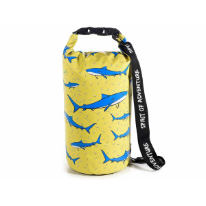 Rucsac din textil impermeabil galben albastru Ø 20 cm x 34 h