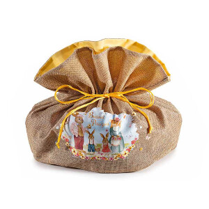 Saculet cadouri Paste textil cm30x23x31H