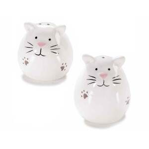 Set solinita pipernita ceramica multicolora Ø 5,5 cm x 7 H, Ø 5,5 x 5,5 H