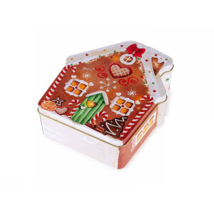 Cutie decor Craciun metal multicolor 15x17x6 cm
