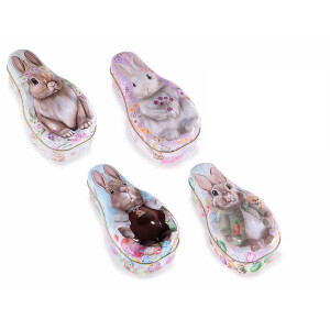 Set 4 cutii metal Paste 7.5x5x14.5 cm