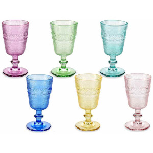 Set 6 pahare sticla Ø 8,5 cm x 16,5 H