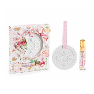 Set difuzor din ipsos suspendabil cu ulei parfumat Trandafiri 5 ml