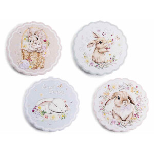 Set 4 decoratiuni Paste ceramica multicolora 17.5 cm
