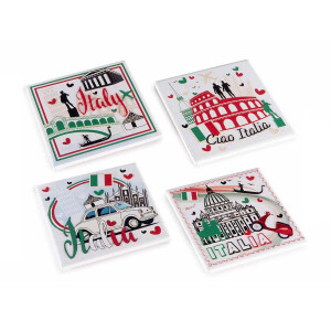 Set 12 suporturi pahare 10 x 10 H