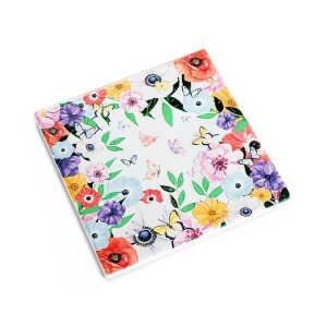 Suport vase fierbinti pluta ceramica multicolora Floral cm 15 x 15 H