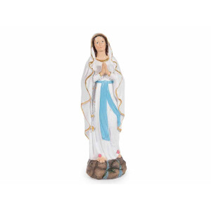 Figurina Fecioara Maria polirasina multicolora cm 4 x 3,5 x 13 H