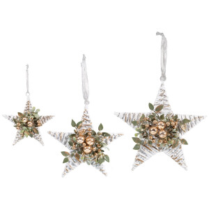 Set 3 Stelute decorative 30x30 cm, 25x25 cm, 17x17 cm