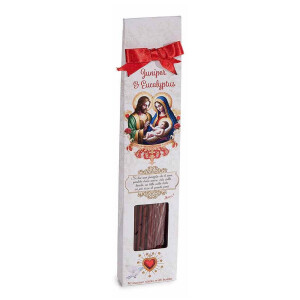 Set 30 betisoare parfumate cu suport lemn aroma Ienupar si Eucalipt cm 25,5 H